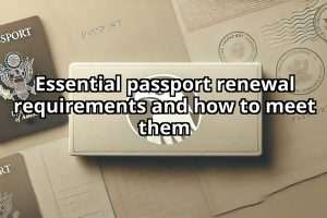 Essential passport renewal requirements and how to meet them