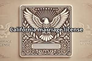 California marriage license