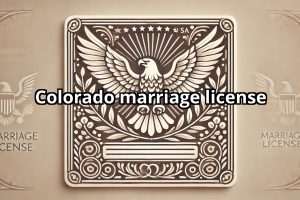 Colorado marriage license