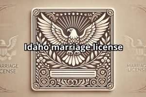 Idaho marriage license