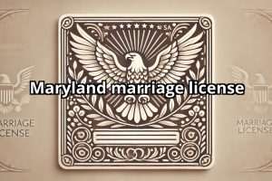 Maryland marriage license