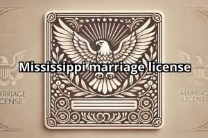 Mississippi marriage license