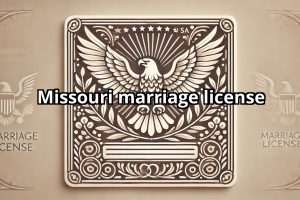 Missouri marriage license