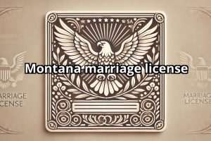 Montana marriage license