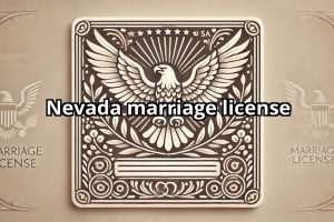 Nevada marriage license