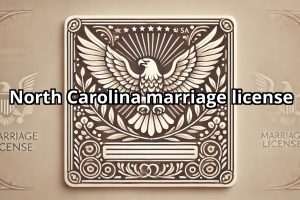 North Carolina marriage license