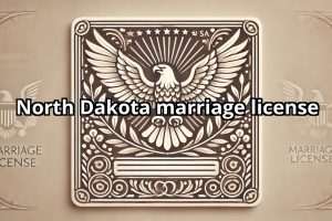 North Dakota marriage license