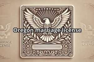 Oregon marriage license