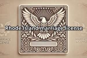 Rhode Island marriage license