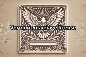 Vermont marriage license