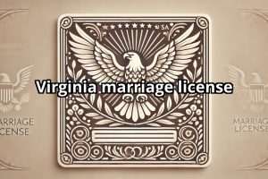 Virginia marriage license