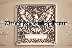 Washington marriage license