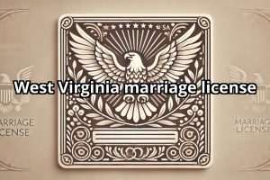 West Virginia marriage license